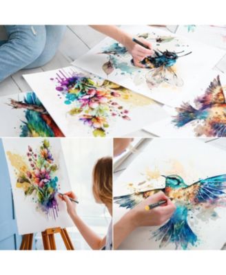 48 Premium Watercolor Brush Pens, Highly Blendable, No Streaks, Water Color Markers, Unbelievable Value, Water Brush Pen, for Beginner to Professional Artist (48 Colors Brush Pens)