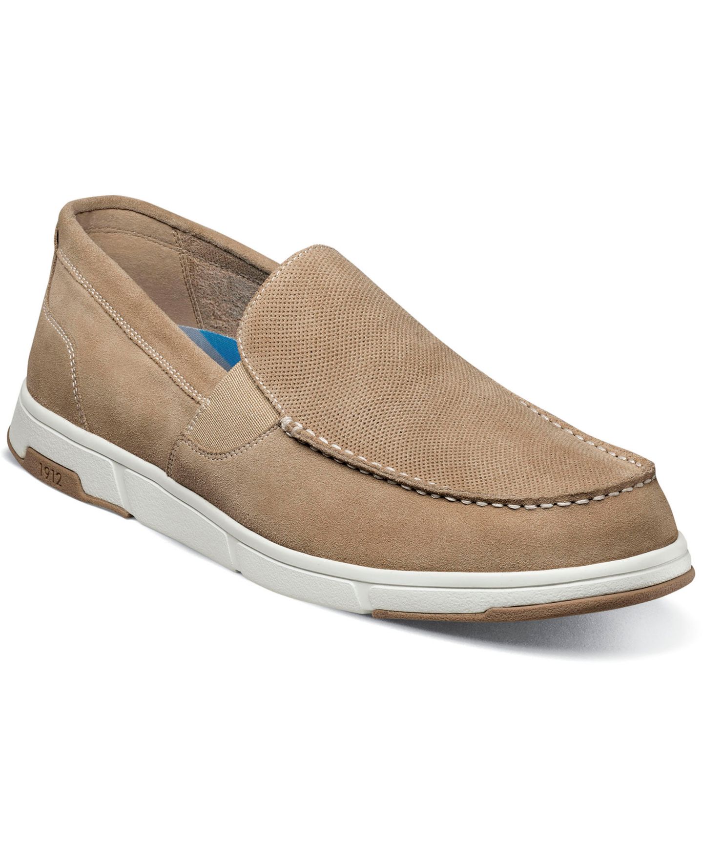 Мужские туфли Nunn Bush Luca Venetian Loafer, цвет: Серо-бежевый — фото 1