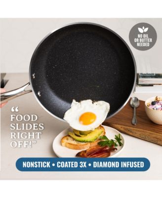 15-Piece Ultra-Durable Non-Stick Diamond Infused Cookware and Bakeware Set