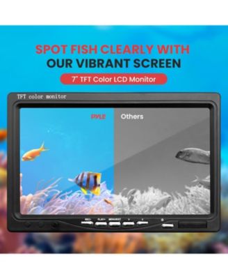 7'' LCD Monitor Underwater Fishing Camera, 1000TVL, Infrared, Waterproof, Black