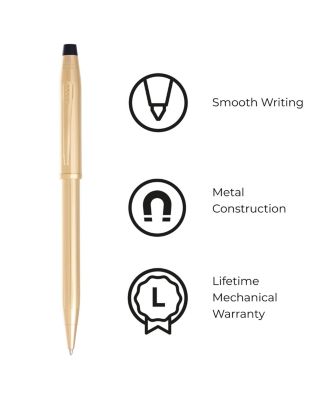 A.T. Cross Century II 23KT Gold Plate with 23KT Gold-Plated Appointments Ballpoint Pen