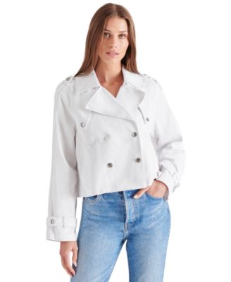 Steve Madden - Sirus Cropped Double-Breasted Trench Jacket