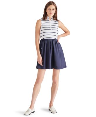 Steve Madden - Women's Lyon Striped Fit & Flare Mini Dress