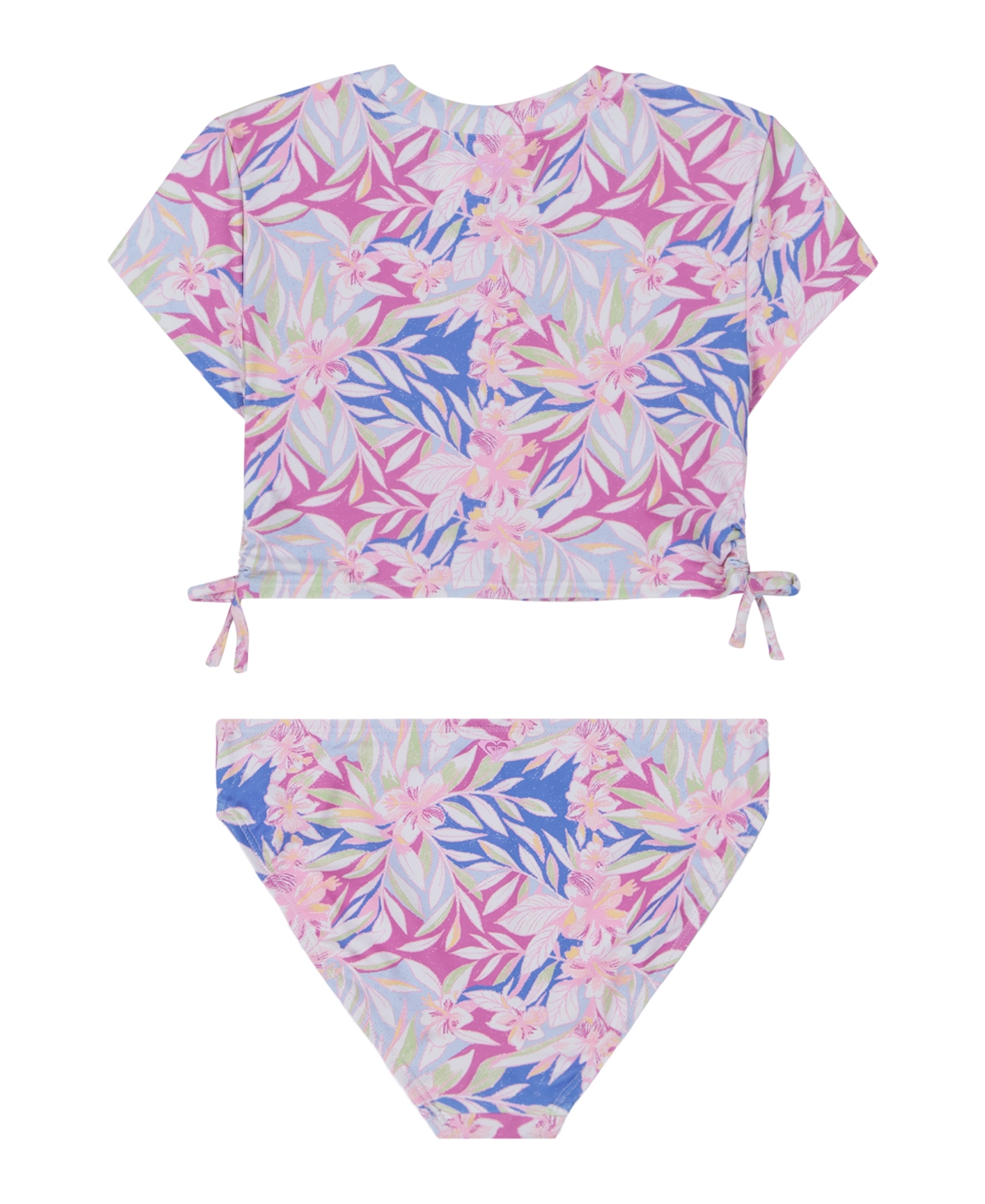 Roxy Big Girls Coastal Crop Bikini, 2-piece Set In Med Purple