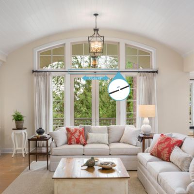 Kenney 43-Inch Curtain Rod Extender for Enhanced Window Coverage