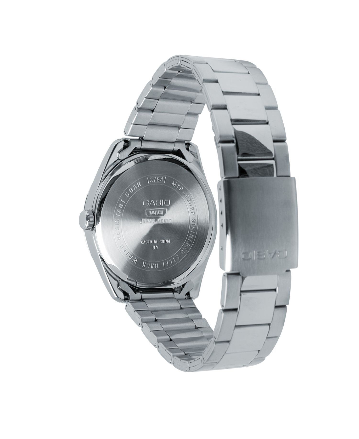 Men's Silver Tone Stainless Steel Watch, 38.5mm