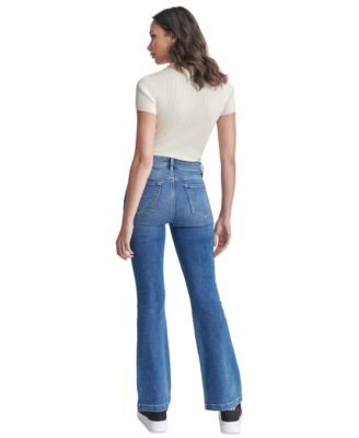DKNY Jeans Petite Williamsburg High-Rise Flare-Leg Jeans