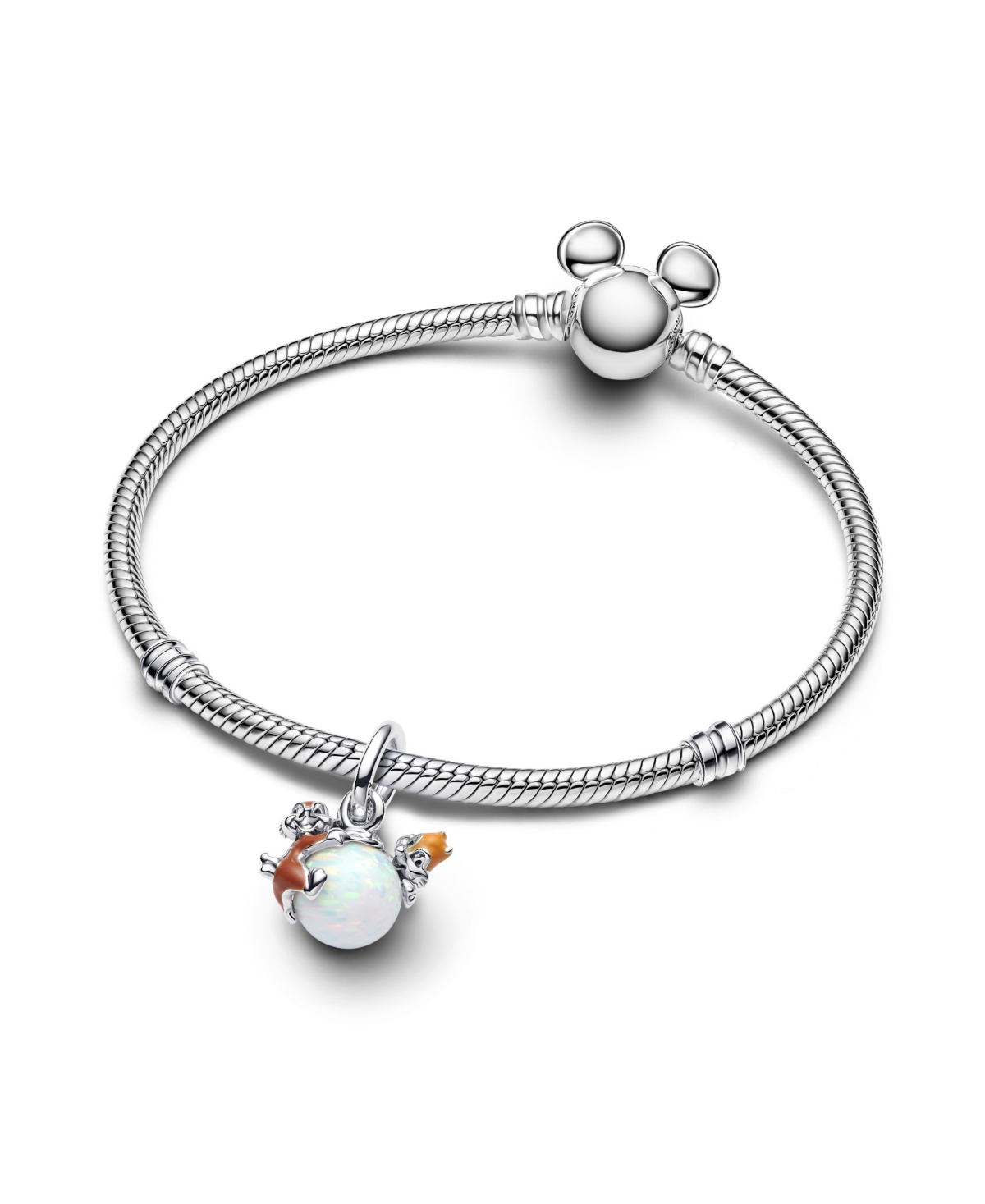 Pandora Disney Chip Dale Bauble Dangle Charm In Sterling Silver