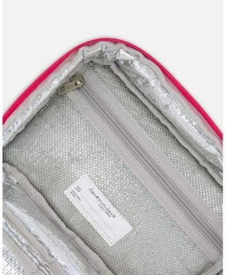 Girl Lunch Box Butterflies On Multicolored And Vibrant Pink Background