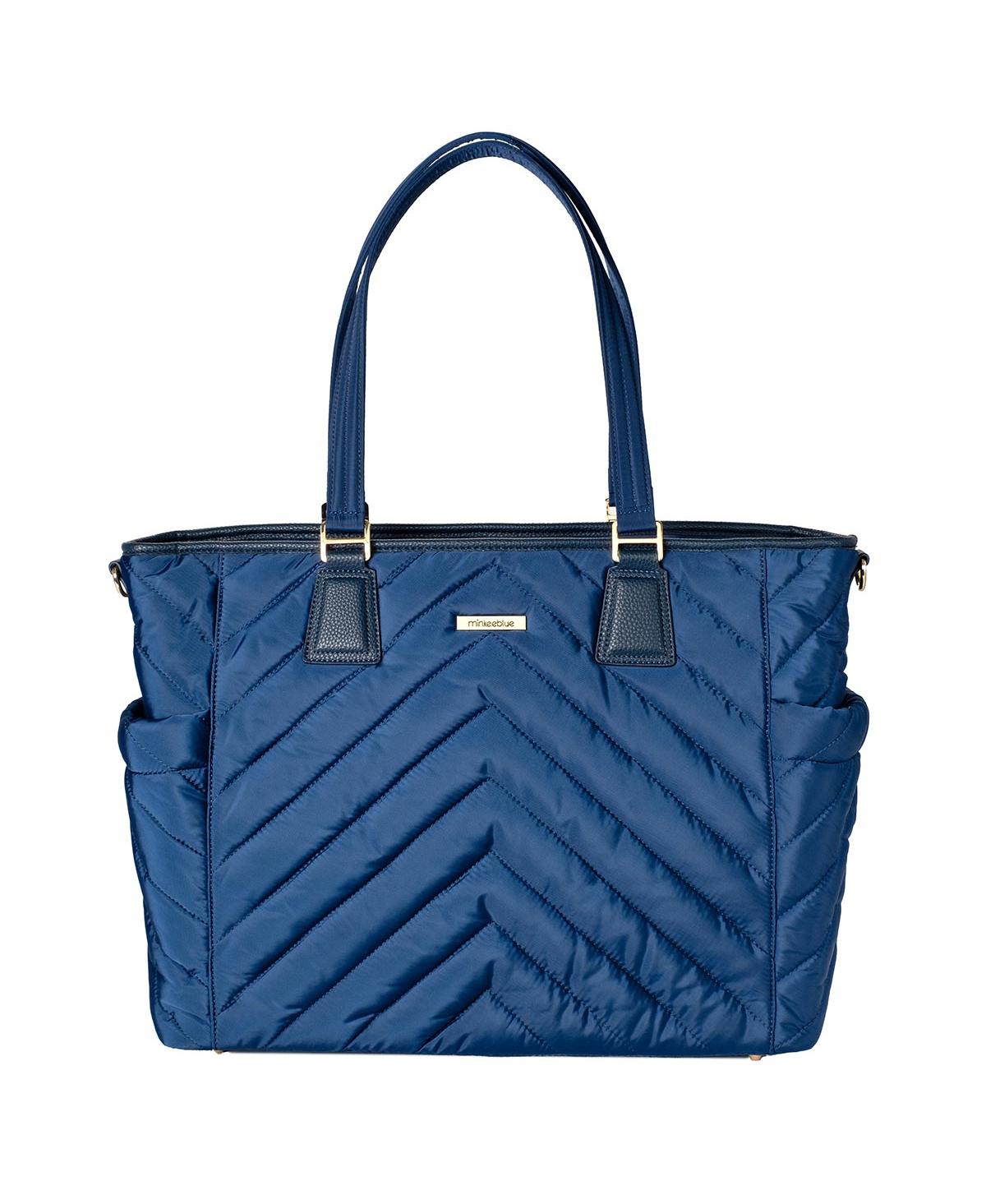 Minkeeblue Convertible Organizational Ella Tote Bag With Lunch Bag In Royal Blue
