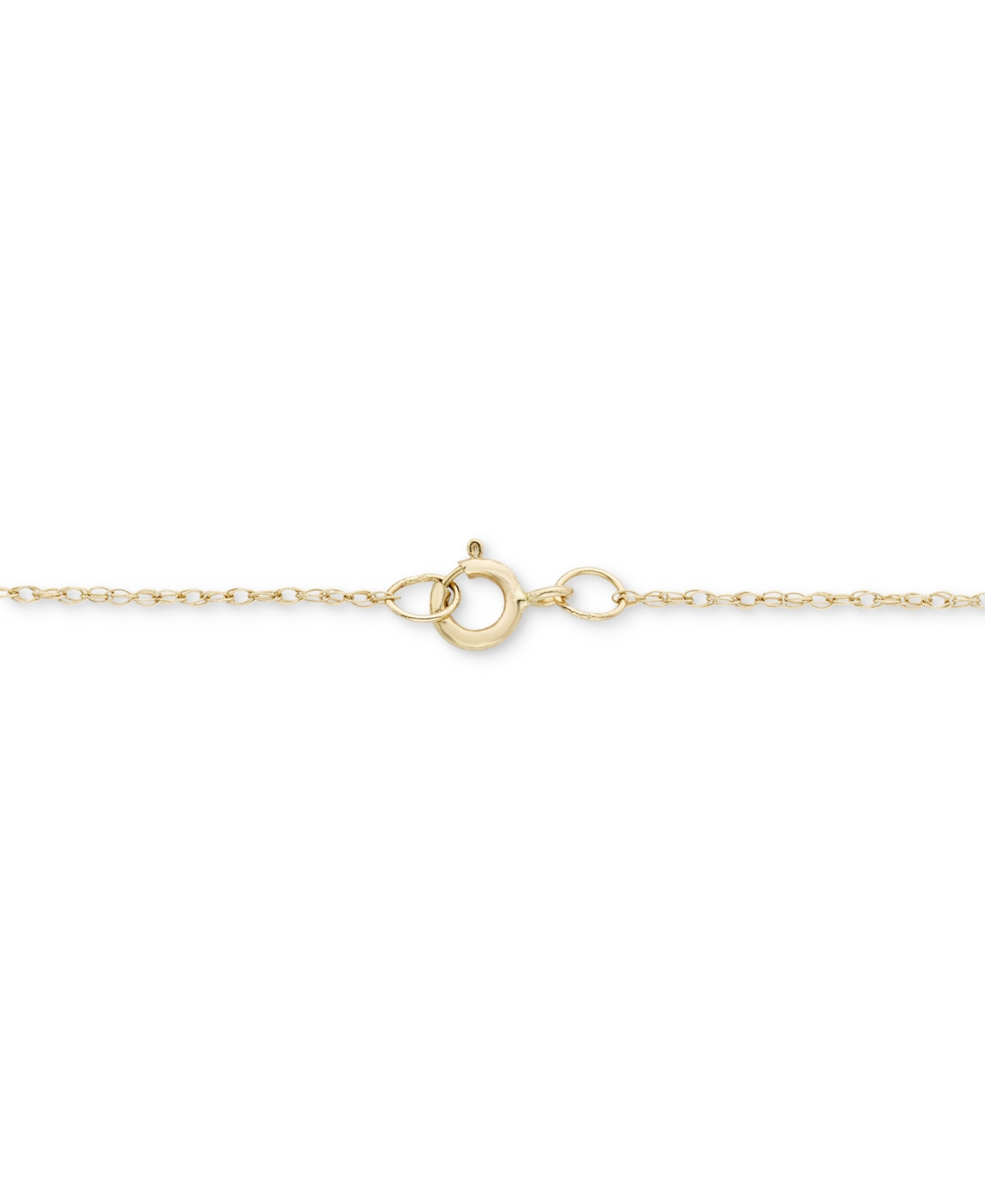MACY'S DIAMOND HEART & CROSS 18" PENDANT NECKLACE (1/6 CT. T.W.) IN 10K GOLD 