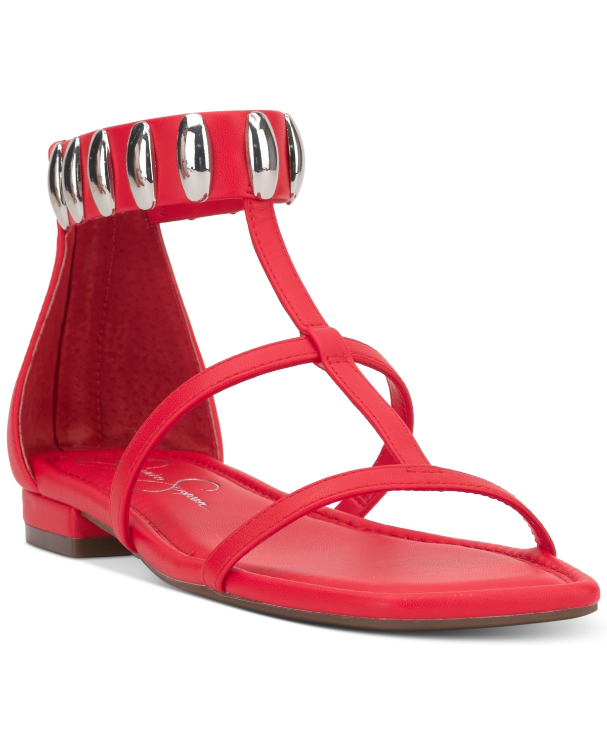 Jessica Simpson Elusta Ankle Strap Sandal In Poppy Red