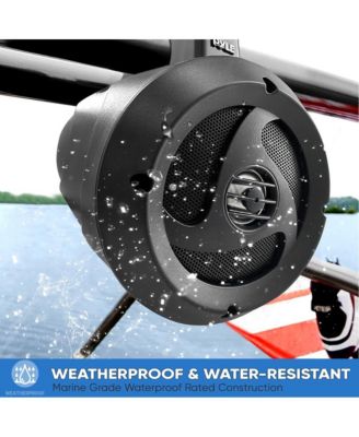 4” Waterproof Off-Road Bluetooth Streaming Speakers, Amplified, 900W