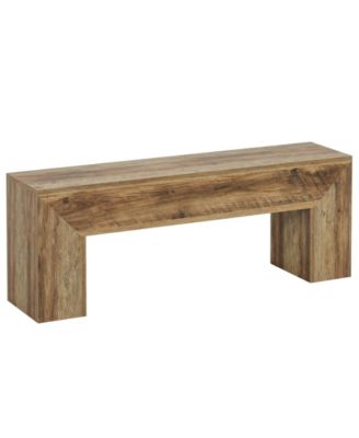 47" Farmhouse Wooden Bench – Perfect for entryway, dining room, hallway, or bedroom. Easy assembly