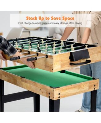 10-in-1 Multi Combo Game Table Set for Home