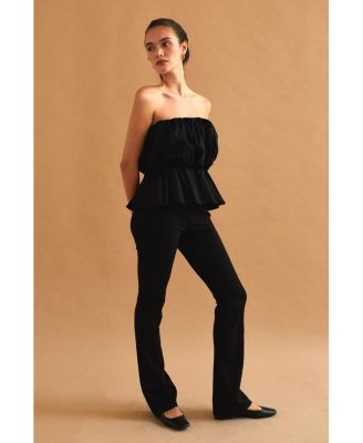 Women's Arianna Balloon Peplum Tube Top