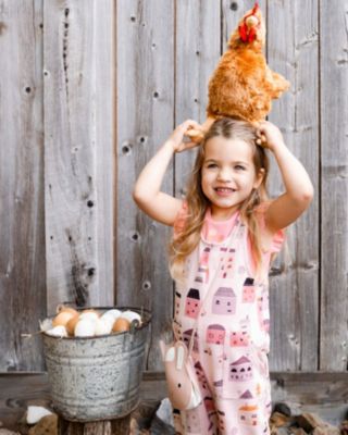 Girl Rib Tank Top With Frills Coral Pink - Toddler|Child