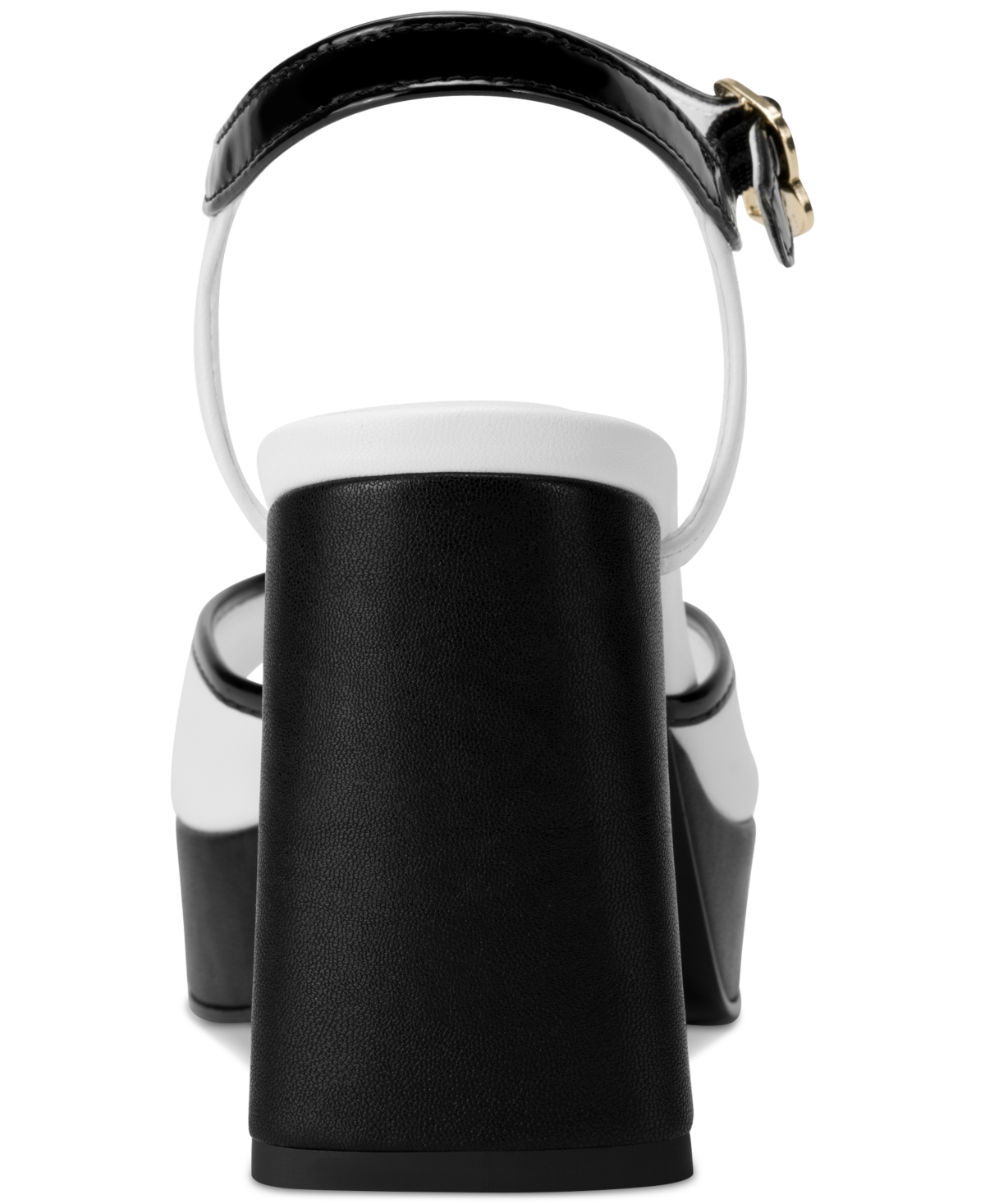 Karl Lagerfeld Hallet Platform Sandal In Bright White,black