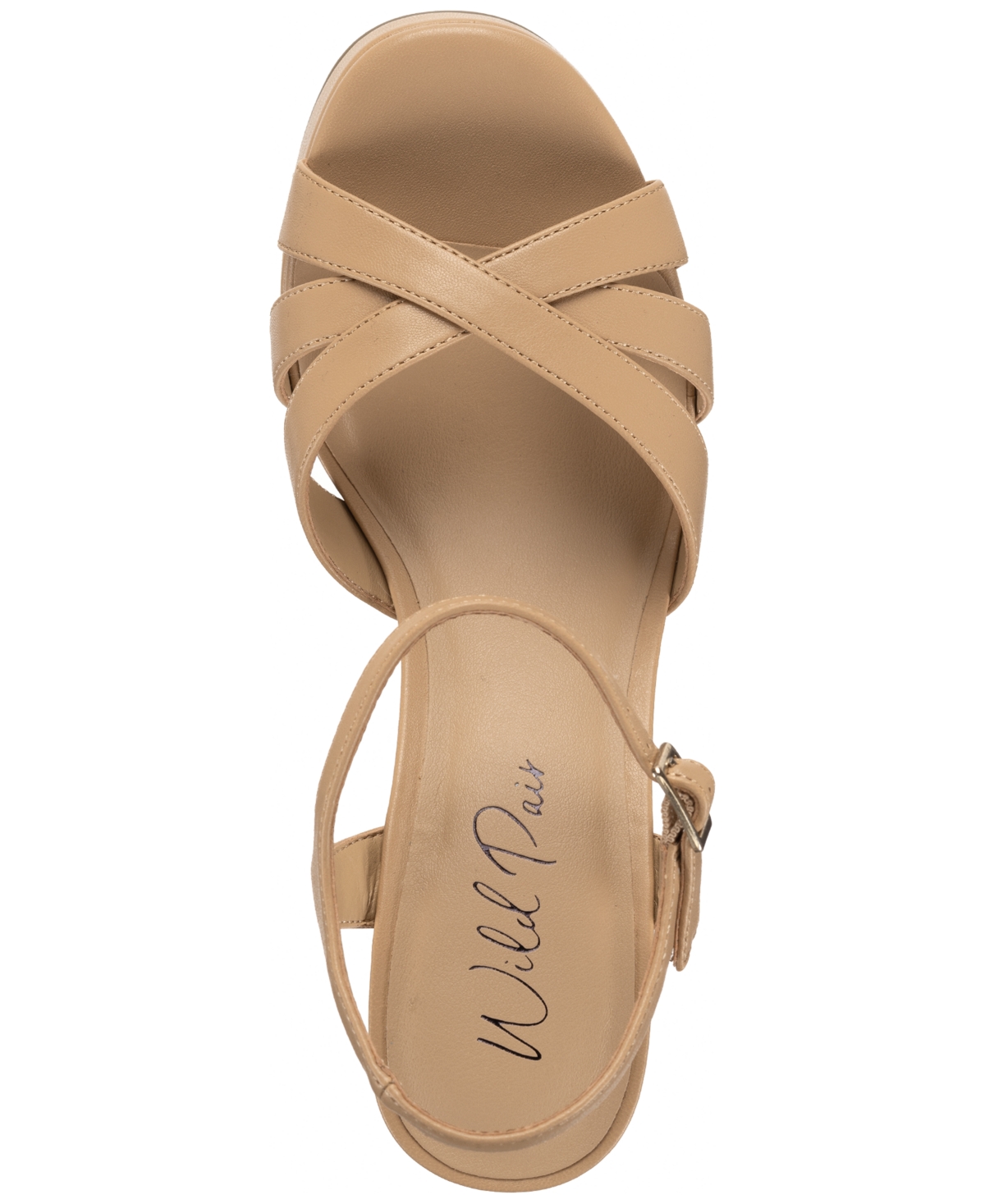 Shop Wild Pair Women's Reemii Platform Sandals, Exclusively At Macy's In Nude Smooth