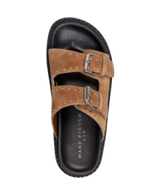 Women's Agusta Double Buckle Flatform Sandals