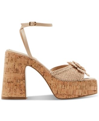 Garden Flower Platform Dress Sandals