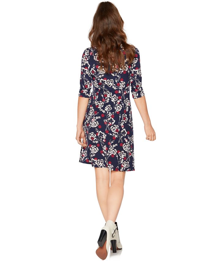 A Pea in the Pod Maternity Floral-Print Pleated Dress - Macy's