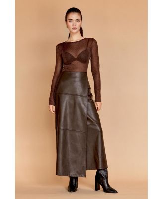 Women's Eliana Lurex Sheer Knit Top