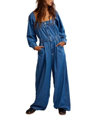 Free People - Women's Clara Denim Jumpsuit