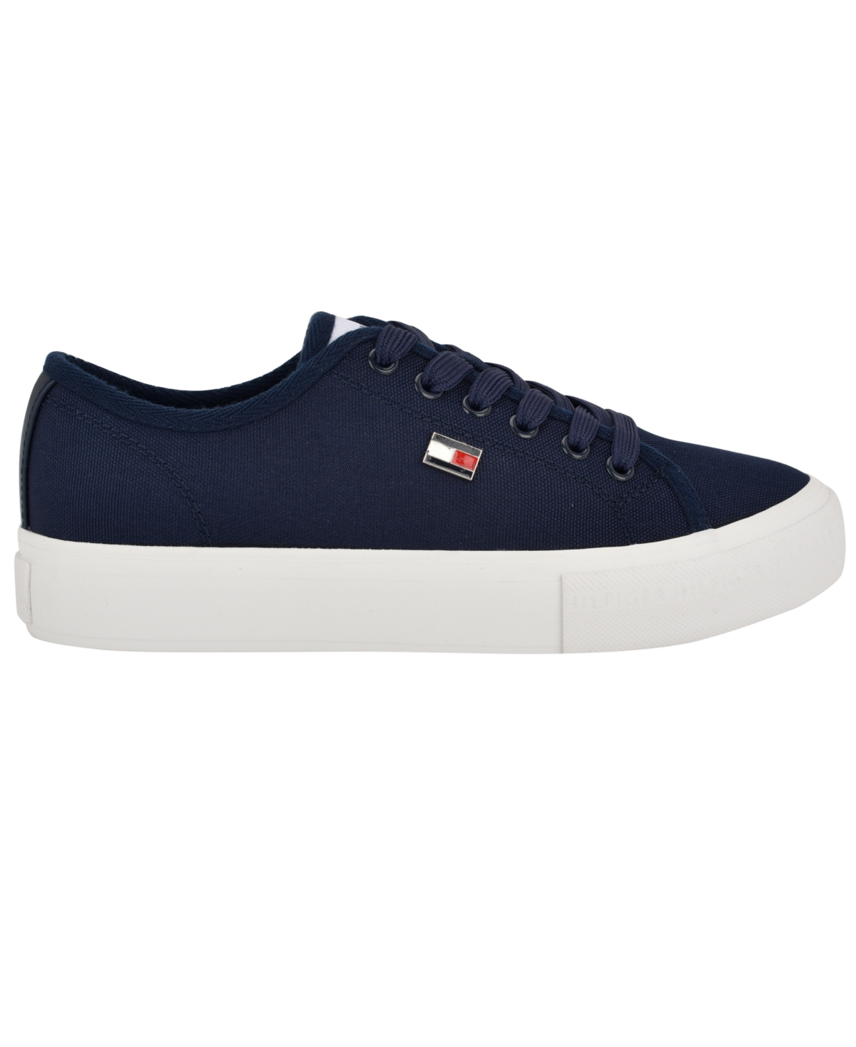 Tommy Hilfiger Women's Aressa Flag Lace-up Sneakers In Navy