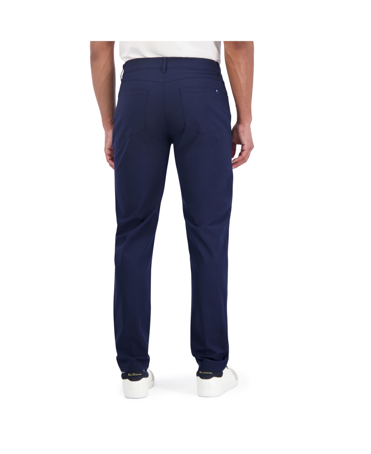Ben Sherman Solid 4-way-stretch Tech Golf Pants In Navy