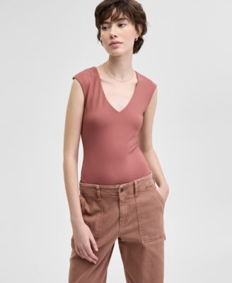 And Now This - Women's Sleeveless V-Neck Bodysuit