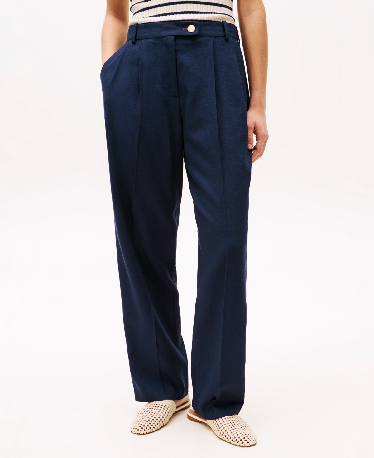 Tommy Hilfiger X Sofia Richie Grainge Sleeveless Knitted Top In Navy
