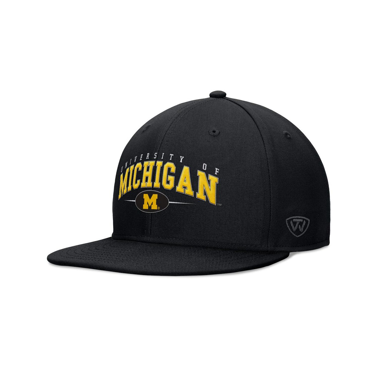 Men's Black Michigan Wolverines Bullpen Snapback Hat