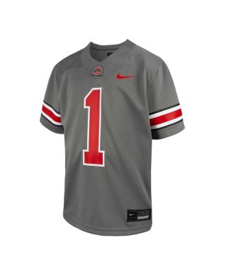 Toddler 1 Steel Ohio State Buckeyes Alternate Untouchable Replica Football Jersey