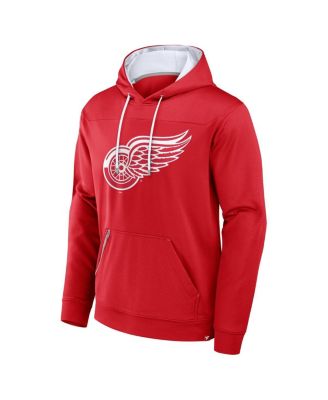 Men's Red Detroit Red Wings Defender Pullover Hoodie