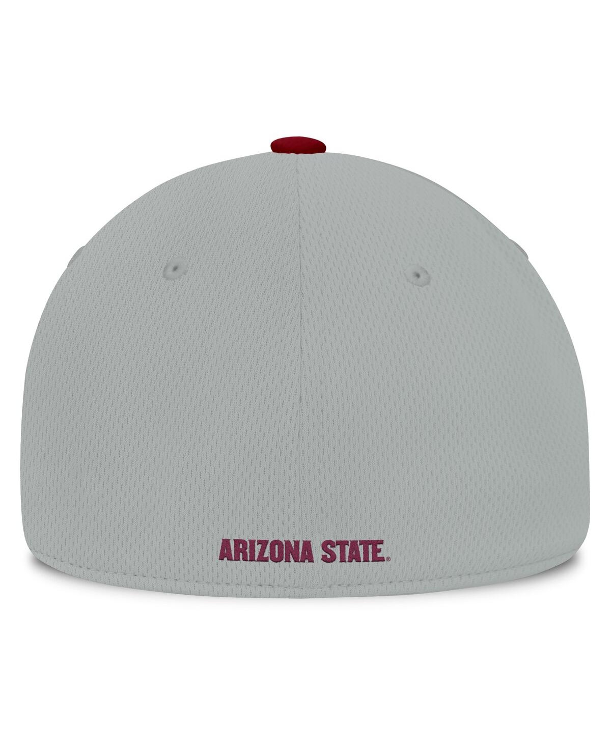 Top Of The World Men's Gray/maroon Arizona State Sun Devils Mick Flex Hat In Gray,maroon