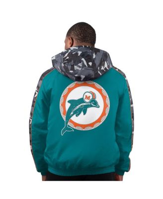Men's Aqua Miami Dolphins Thursday Night Gridiron Full-Zip Hoodie Jacket