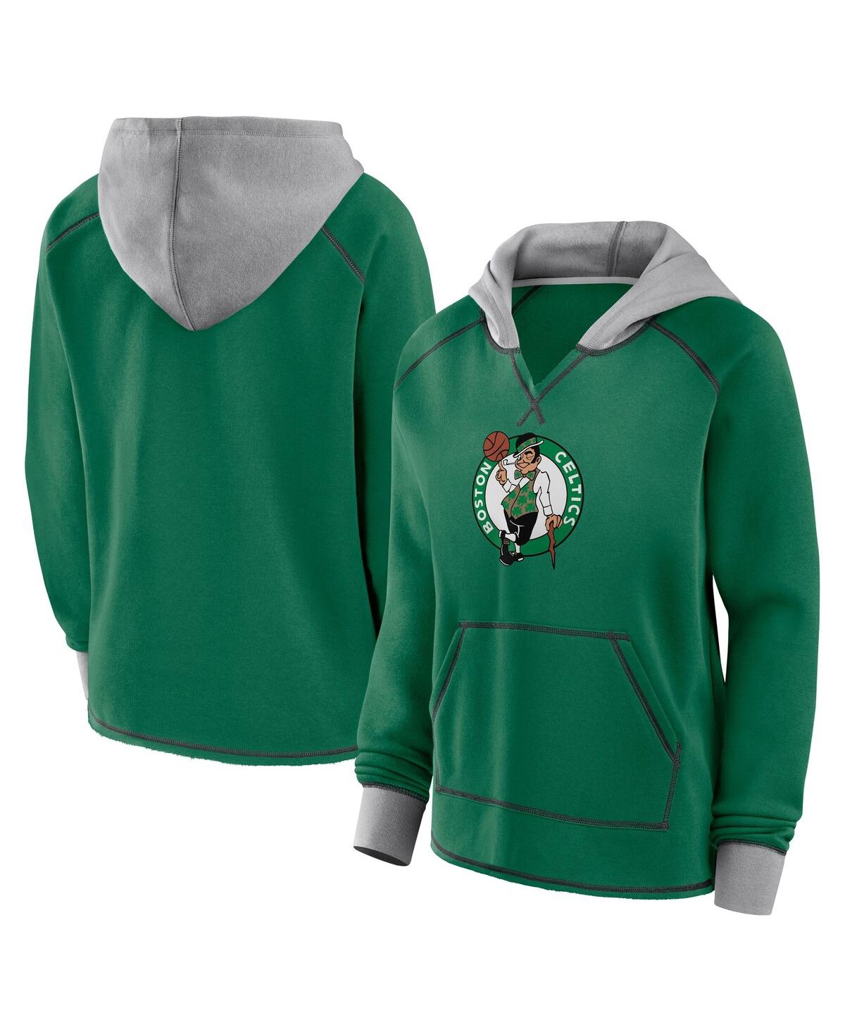 Women's Kelly Green Boston Celtics Boom Pullover Hoodie - Kelly Green