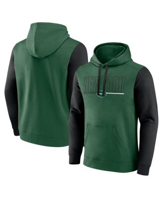 Fanatics - Men's Green/Black New York Jets Outline Pullover Hoodie