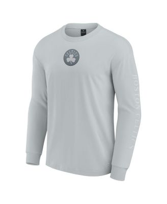 Men's Gray Boston Celtics Elements Strive Long Sleeve T-Shirt