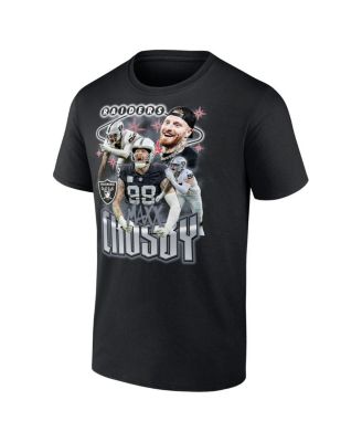 Men's Maxx Crosby Black Las Vegas Raiders Notorious Player Graphic T-Shirt