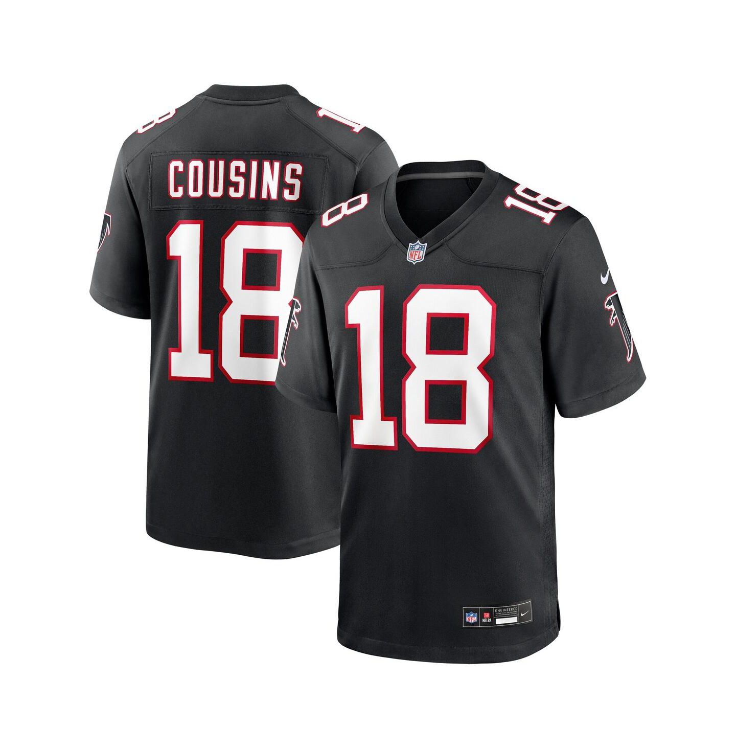 Детское джерси Nike Kirk Cousins Atlanta Falcons Alternate Game, Black — фото 1