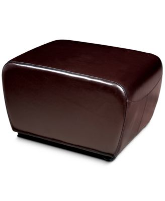 Furniture - Blayne Leather Ottoman