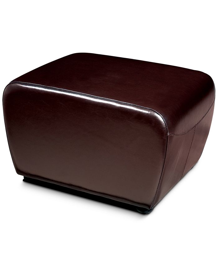 Furniture Blayne Leather Ottoman Macy's