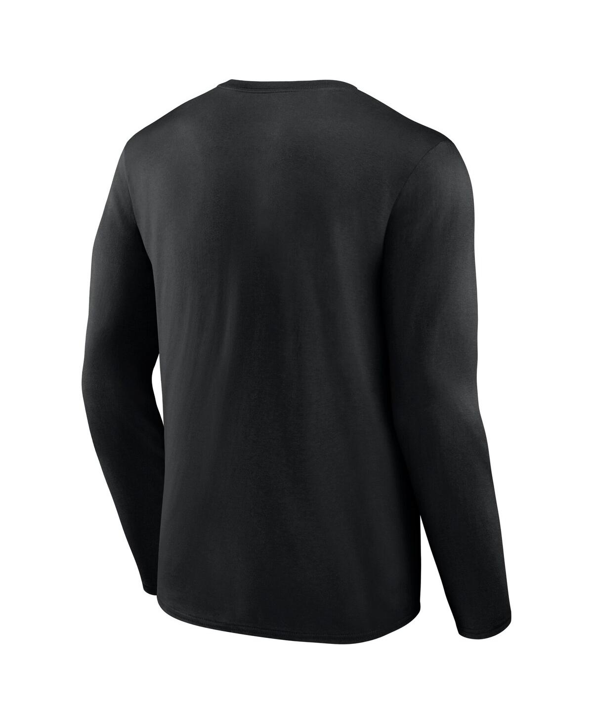 Fanatics Men's Black Los Angeles Galaxy 2024 Mls Cup Champions Locker Room Long Sleeve T-shirt In Black