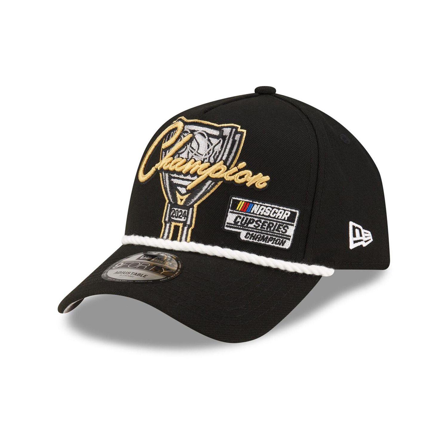 Men's Black Joey Logano 2024 NASCAR Cup Series Champion 9FORTY Adjustable Hat