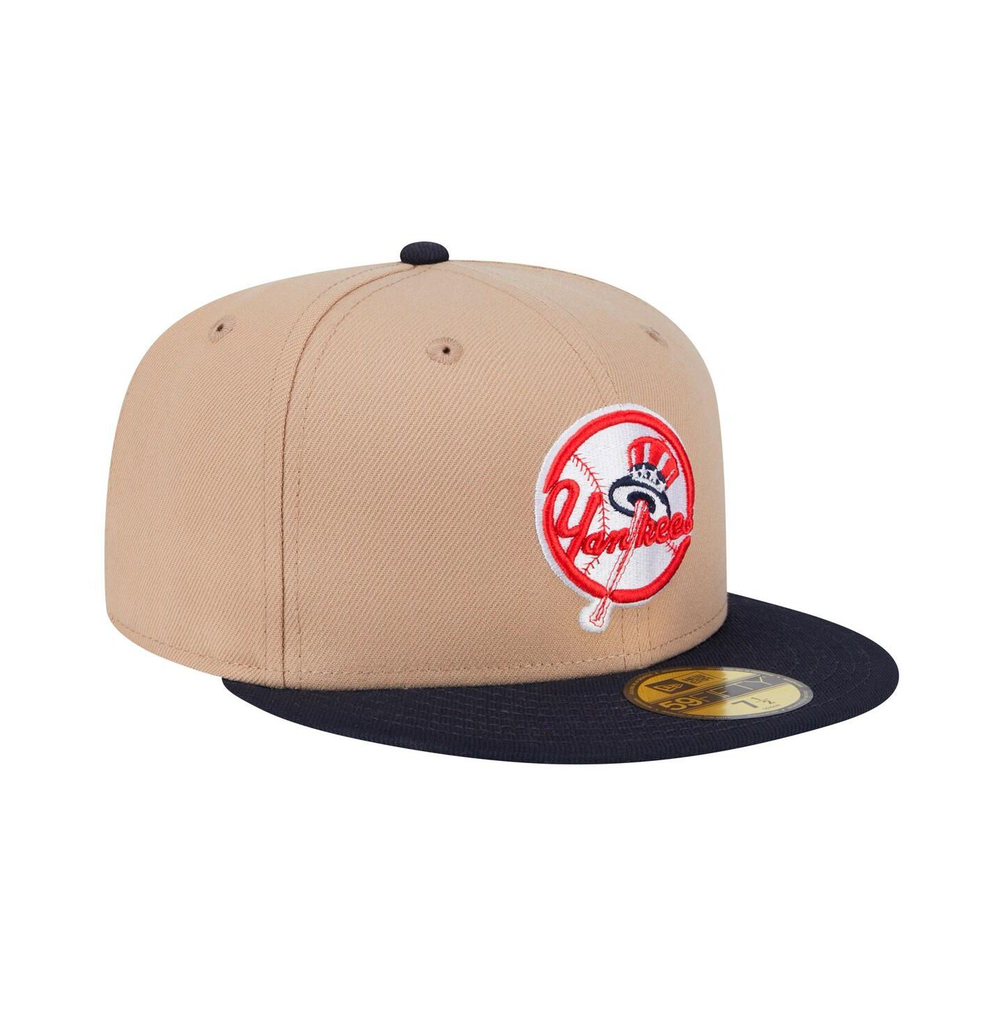 Мужская бейсболка New Era New York Yankees 59FIFTY Fitted, Khaki — фото 3