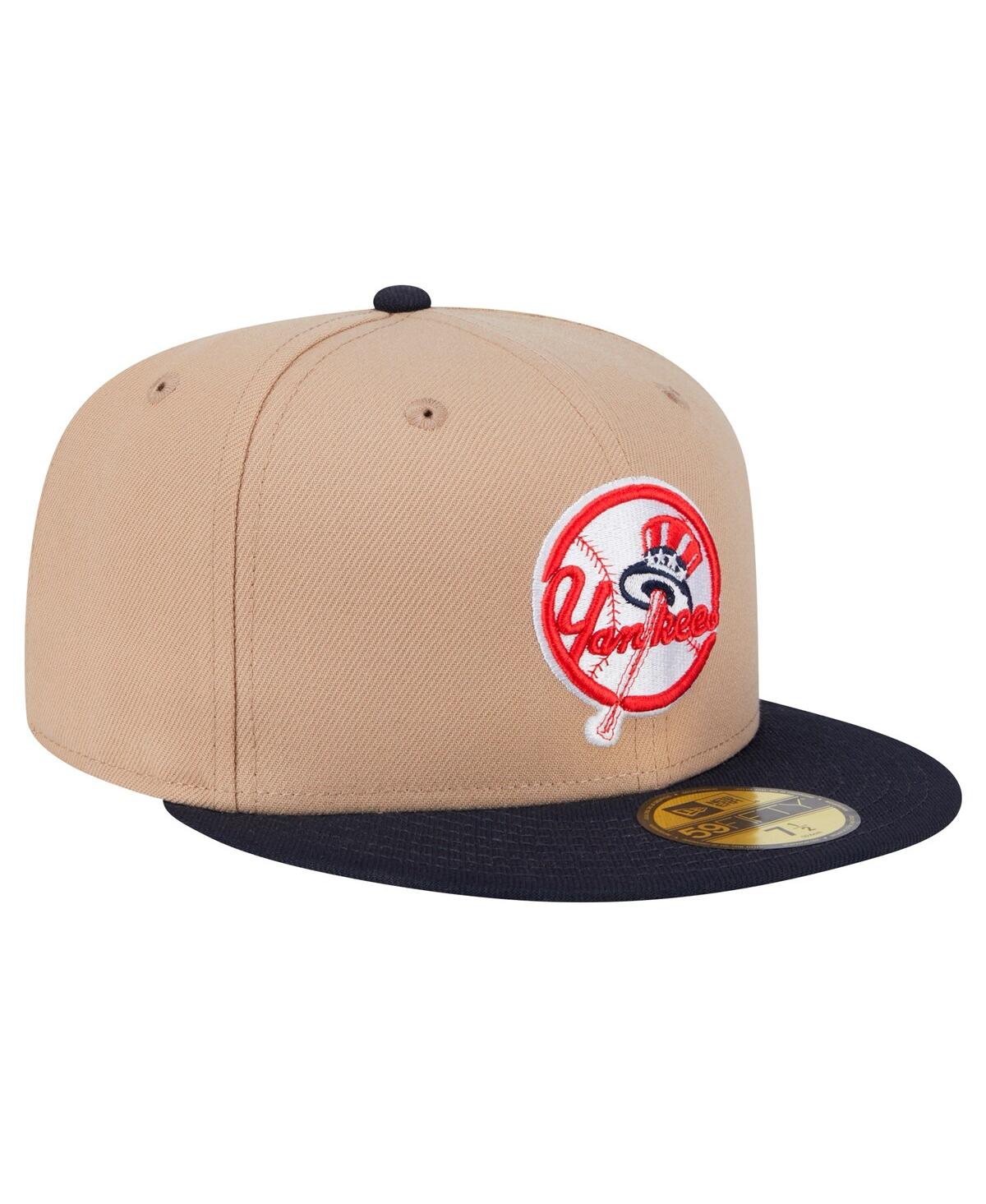 NEW ERA MEN'S KHAKI NEW YORK YANKEES 59FIFTY FITTED HAT 