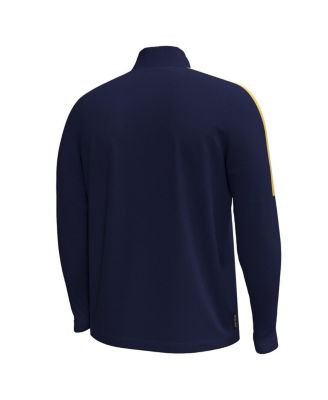 Men's Navy Notre Dame Fighting Irish Playoff Performance Quarter-Zip Jacket