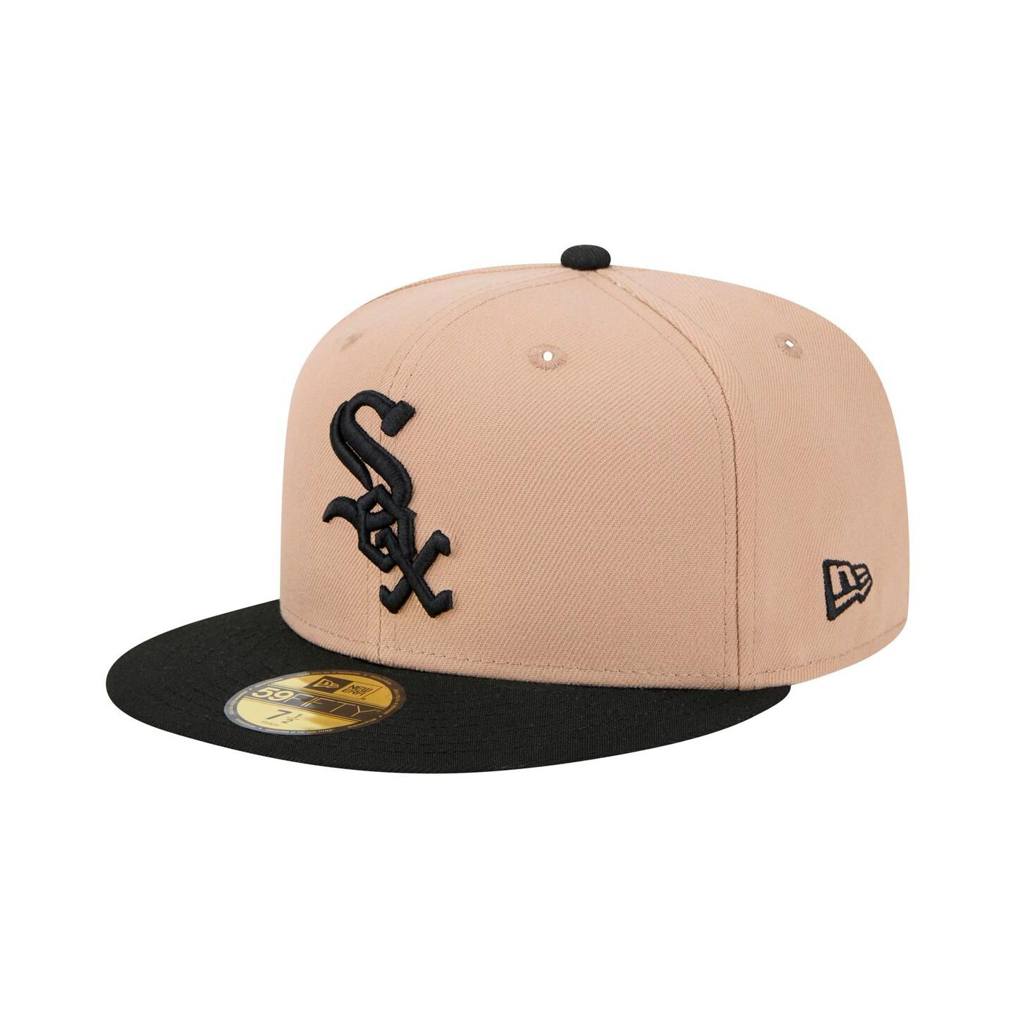 Мужская бейсболка New Era Chicago White Sox 59FIFTY Fitted, Khaki — фото 1